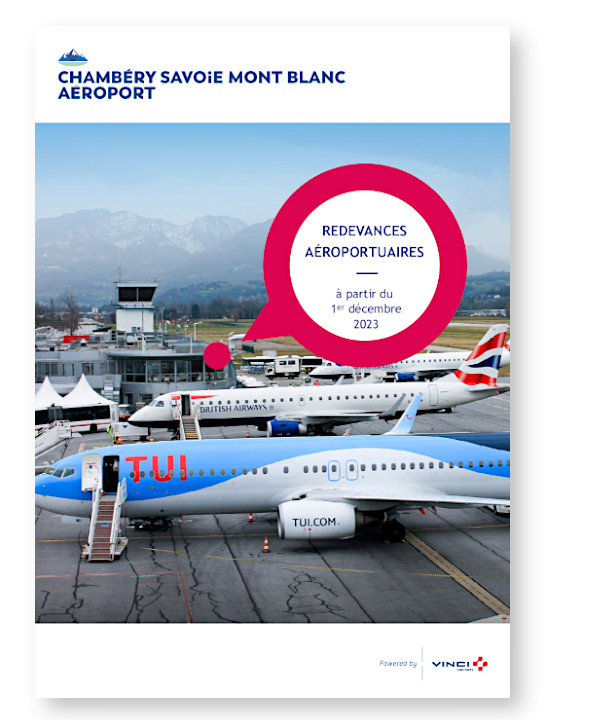 Redevances règlementées à l'aéroport de Chambéry Savoie Mont-Blanc