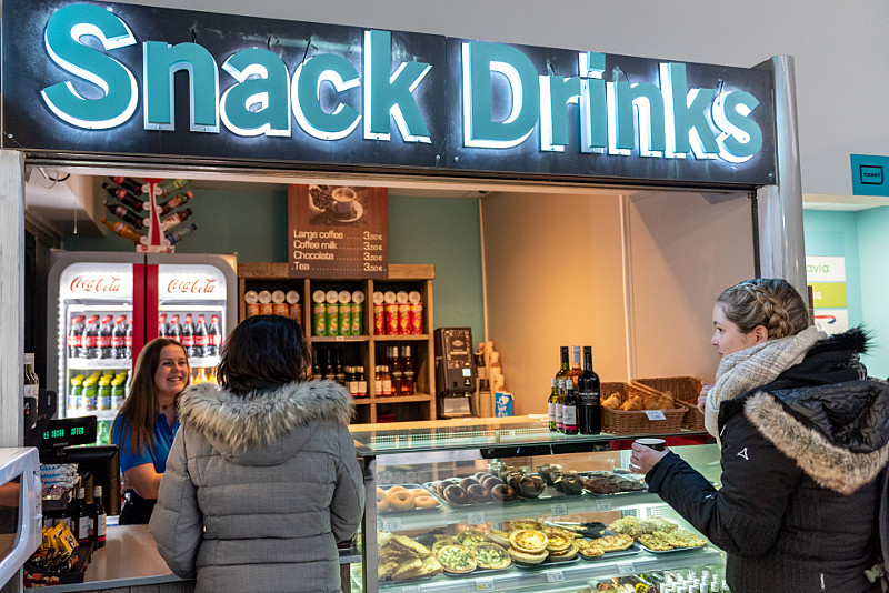 Les snacks de l’aéroport